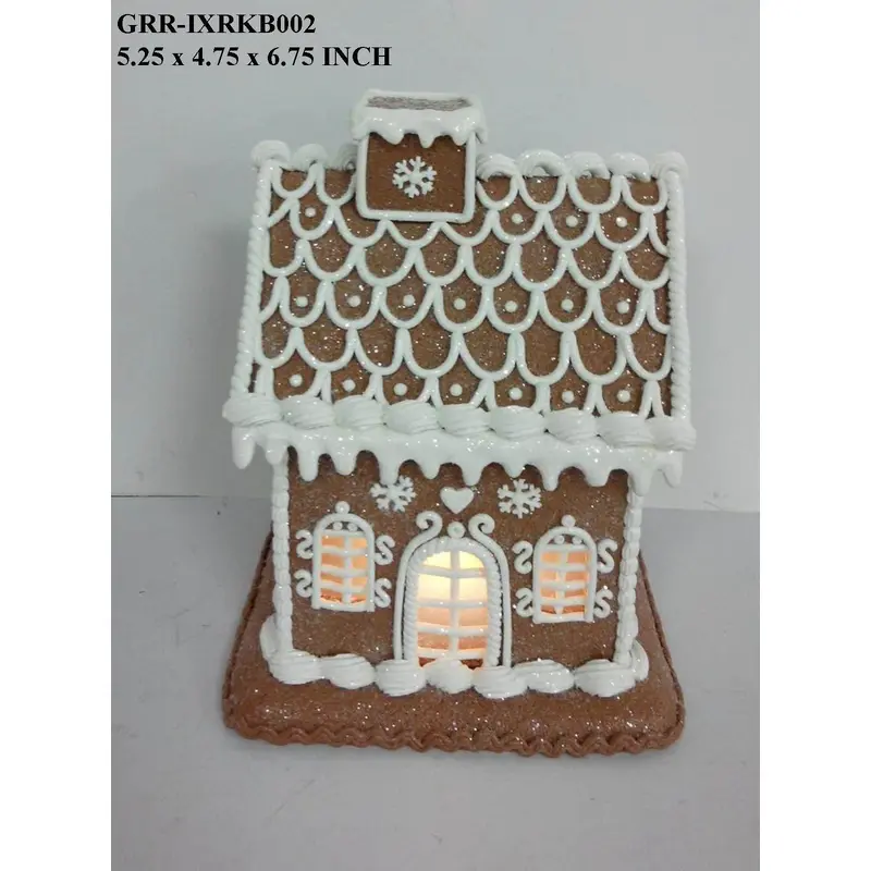 6.75"H. Ginger Bread House