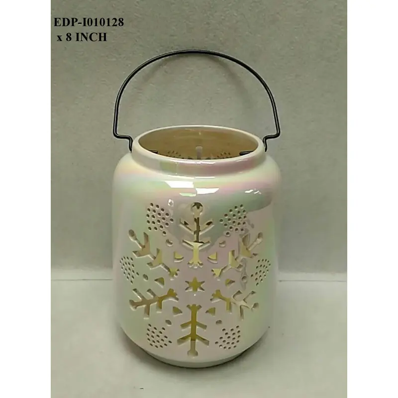 Ceramic White Lantern