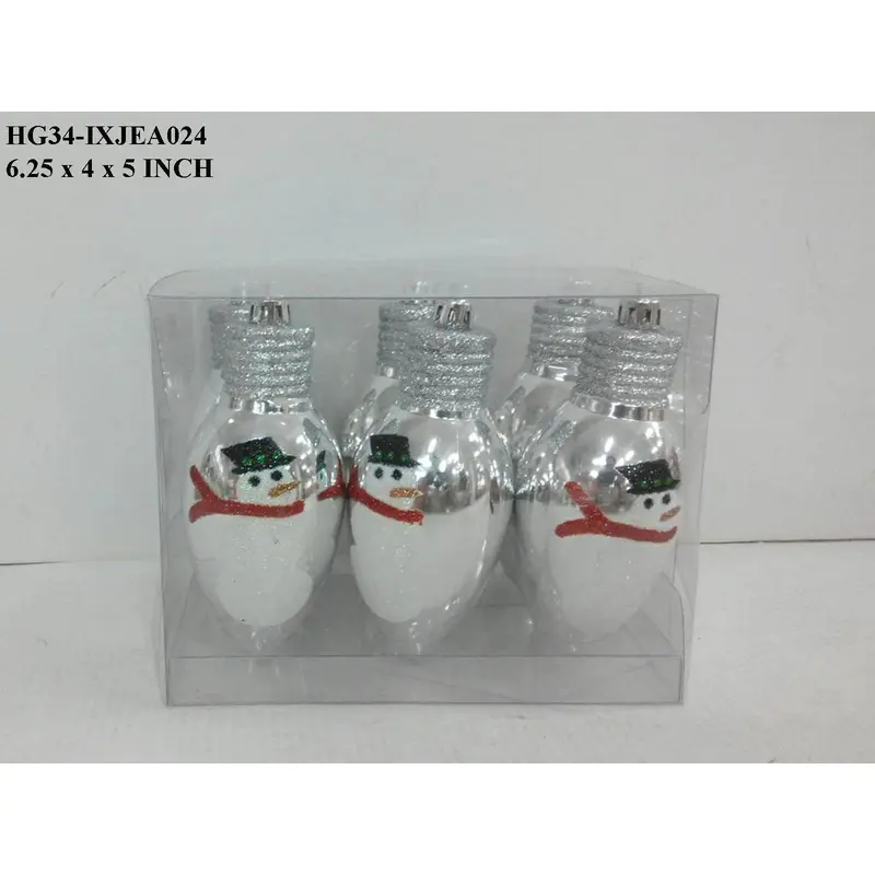 Shatterproof Bulb Shape Boxed Orn