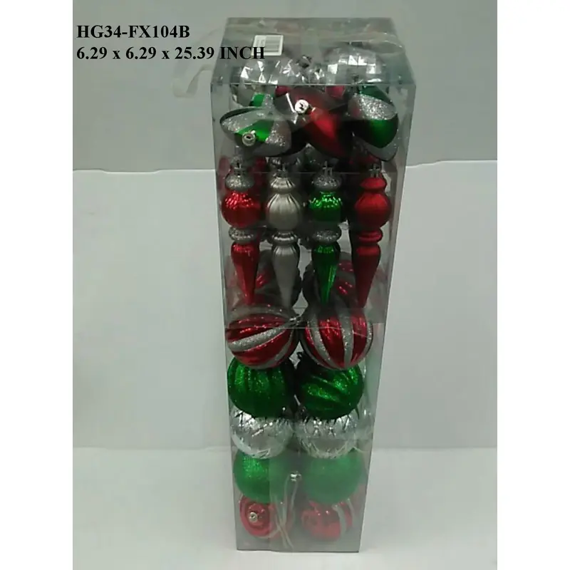 Traditional Color Shatterproof Multi Shape Boxed orn