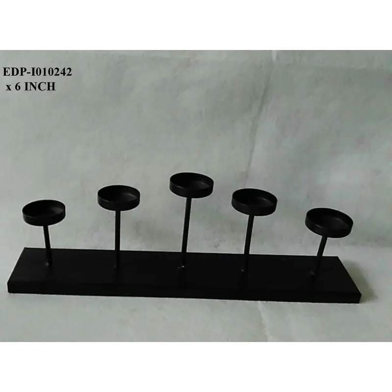 Black Metal Candle Holder