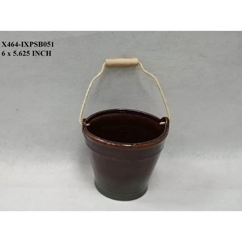 Brown Ceramic Garden Planter