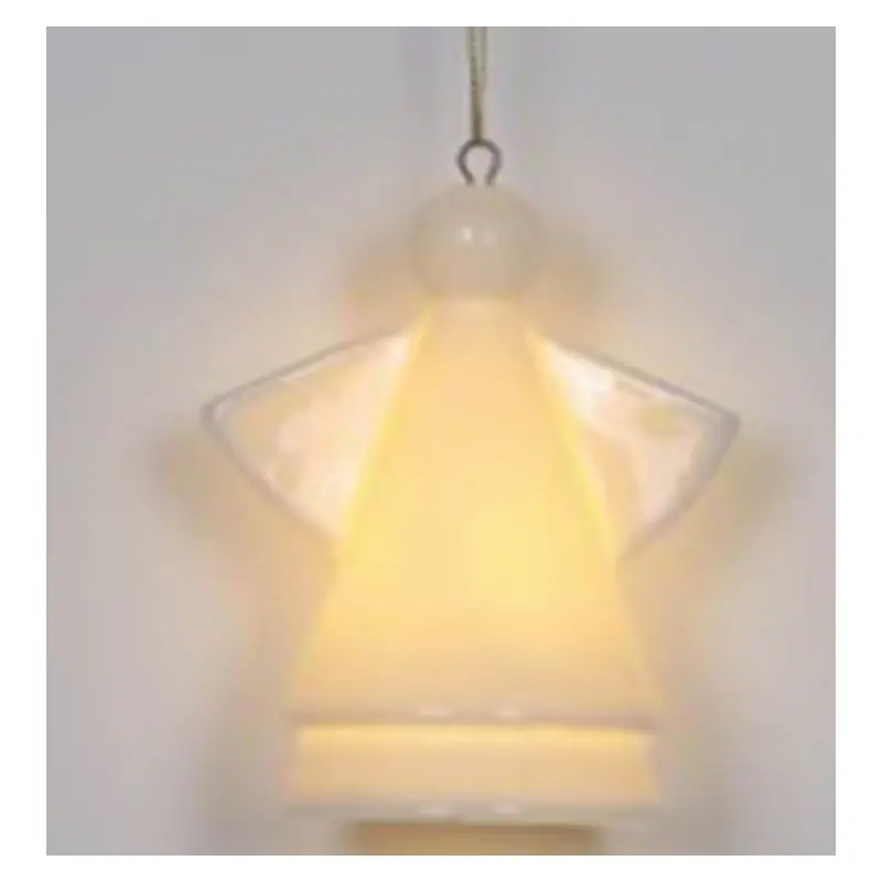 CERAMIC LIGHTED ANGEL ORNAMENT