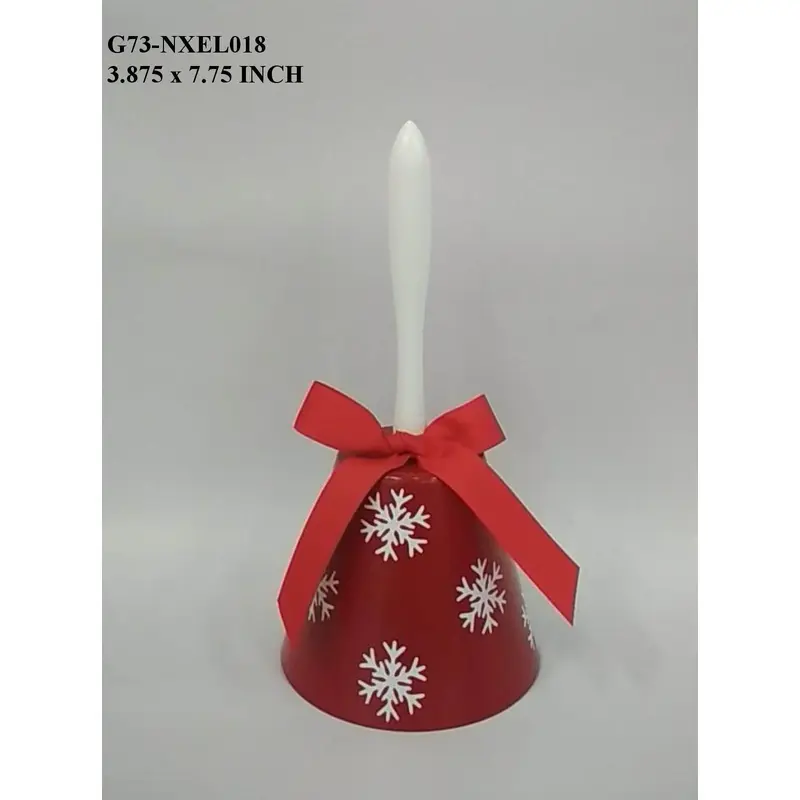 Ceramic Red/White Bell