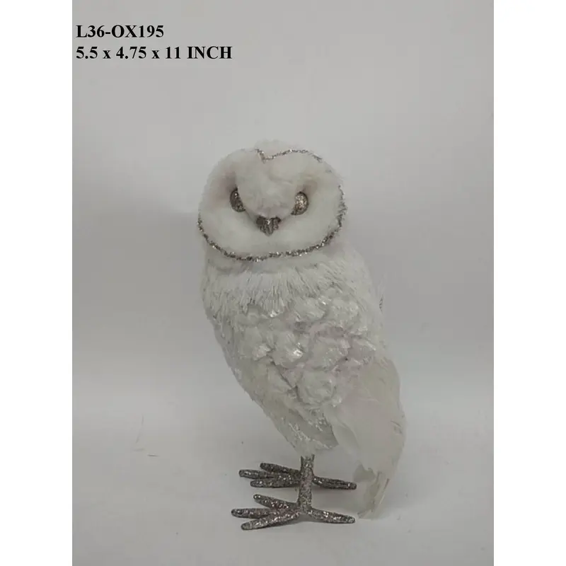 Styro Standing Owl with Glitters