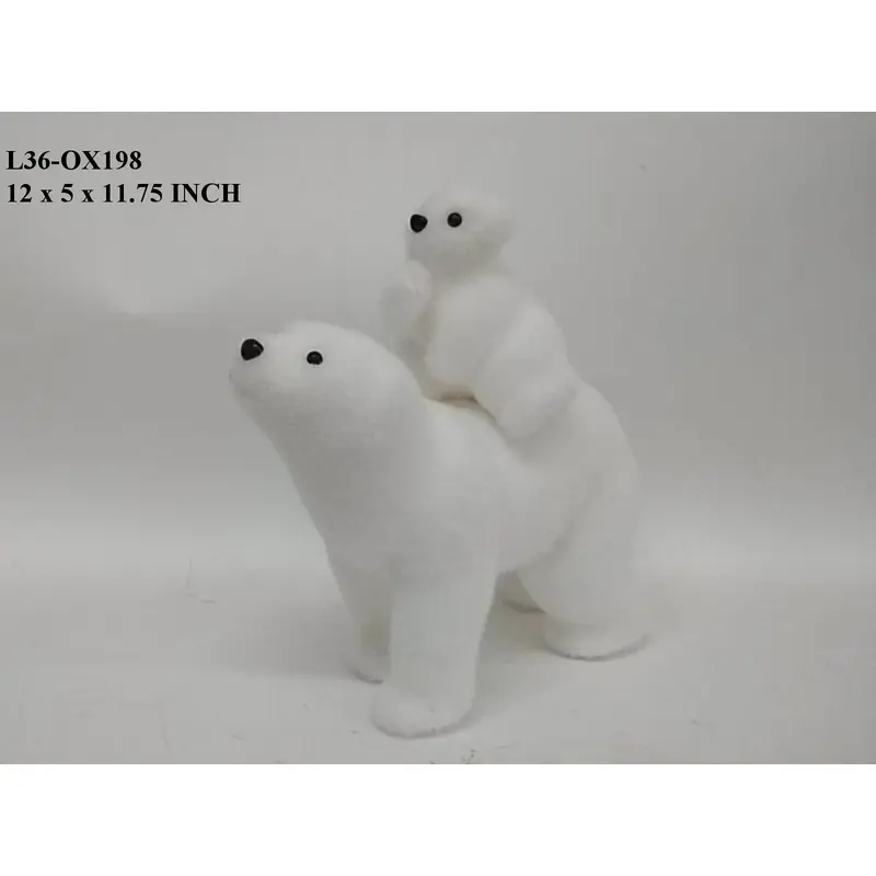 Styro White Standing Bear