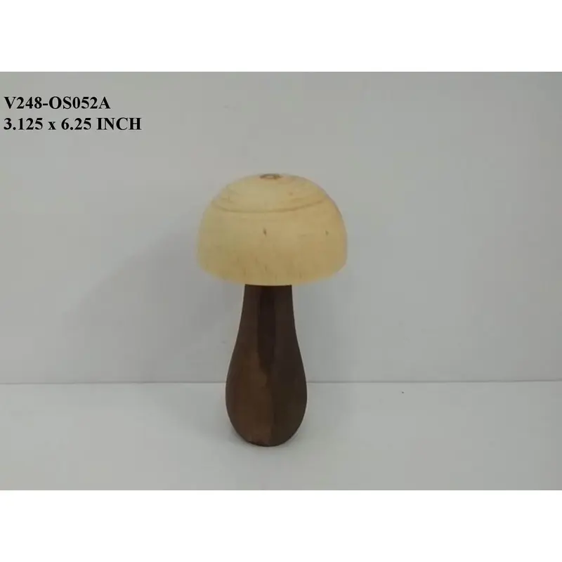 Wooden Mushrrom Shape Table decor