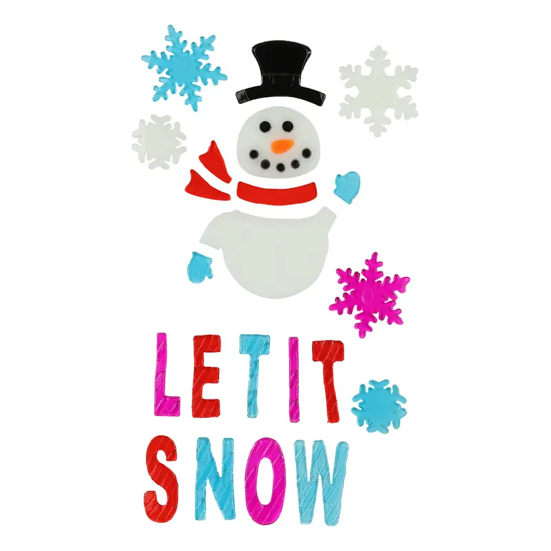 6 X 10 Let It Snow Clings