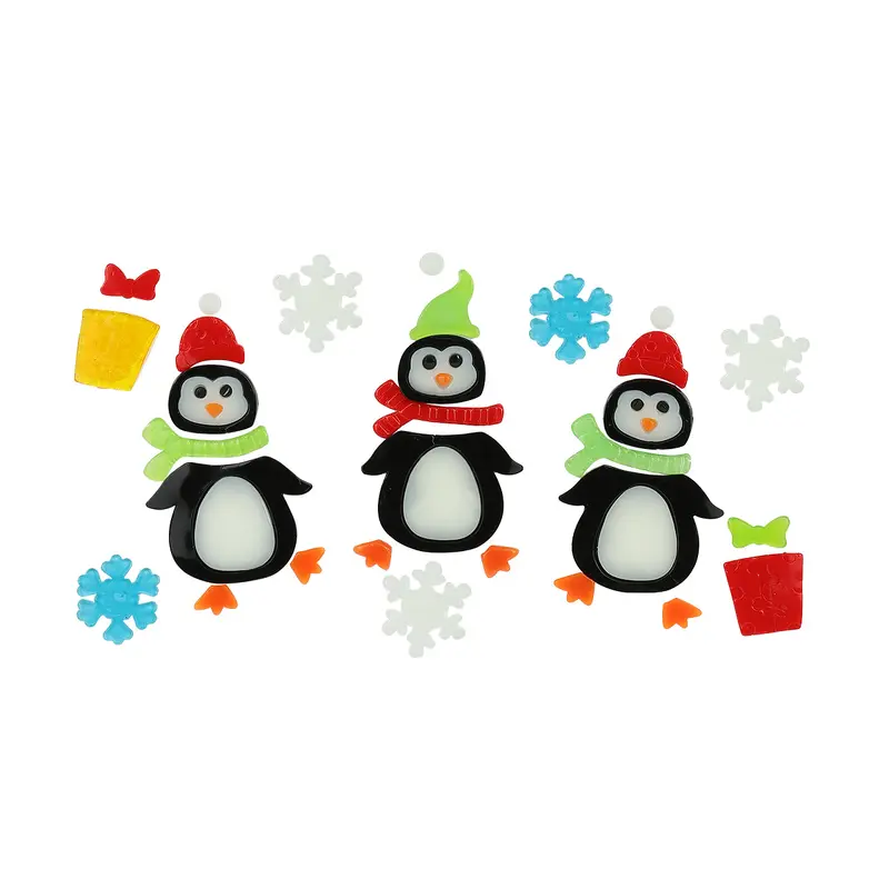 6 X 10 Penguins Gel Clings