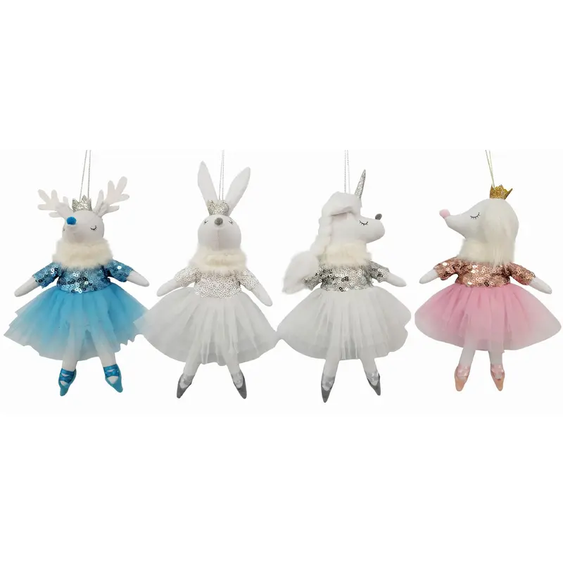 Ballerina Animals Ornaments (4 styles)