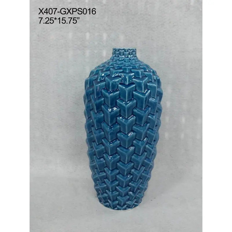 Ceramic Blue Vase