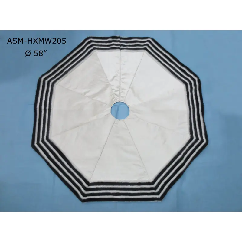 Fabric Black & White Tree Skirt