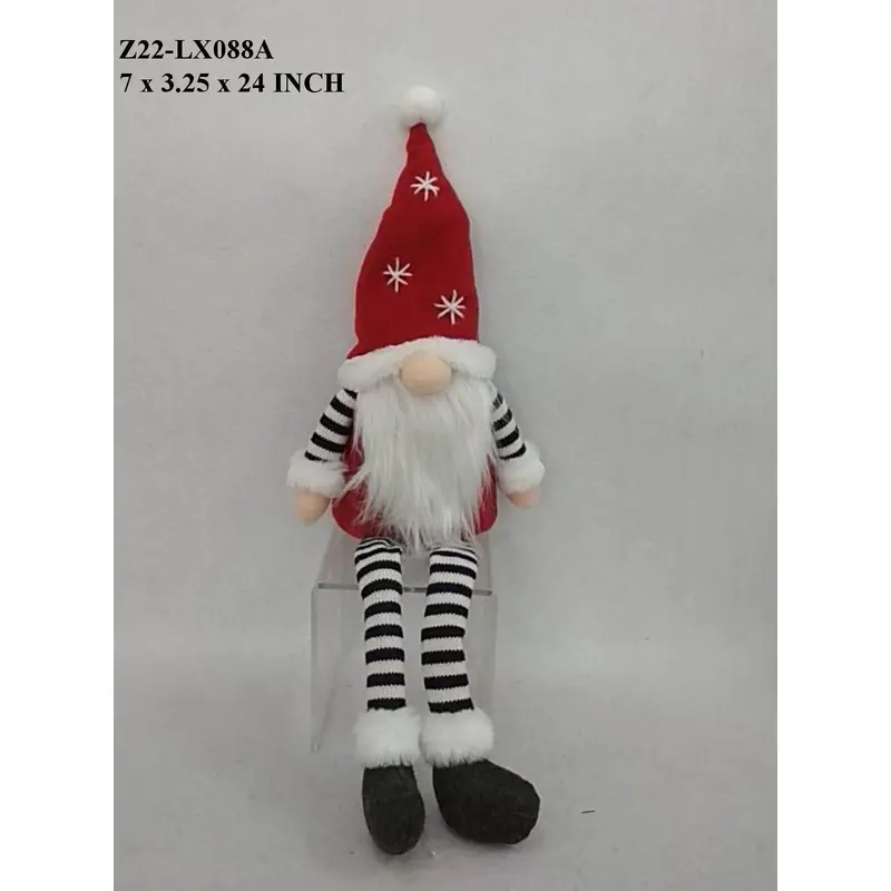 Fabric Chrsitmas Sitting Gnome