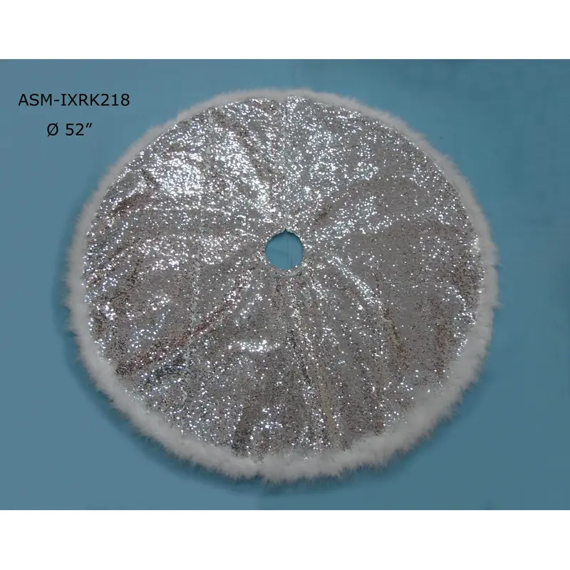 Fabric Shiny Gold Tree Skirt