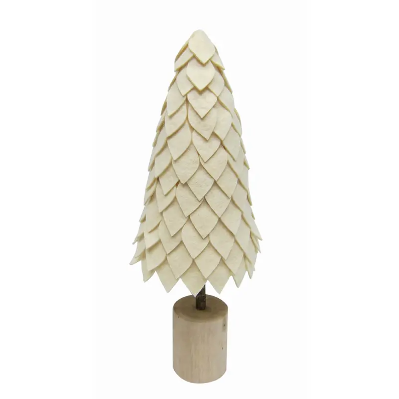 Fabric Tree Table Decor 15" H