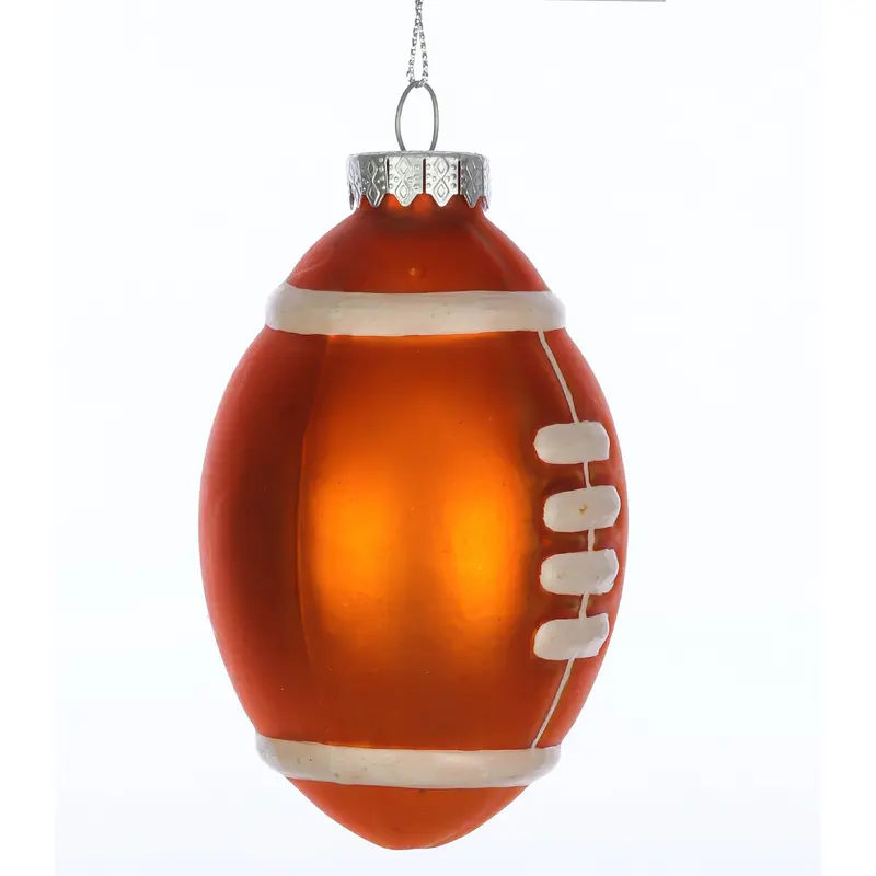 Glass Soccer Christmas Tree Ornament