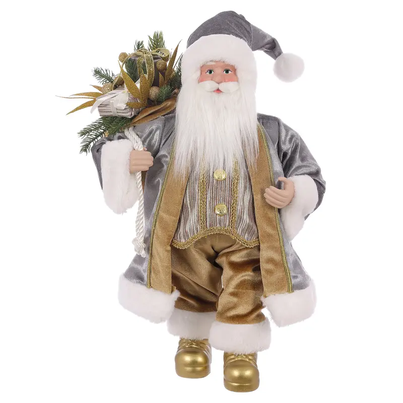 Gold Coat Santa with Light Skin