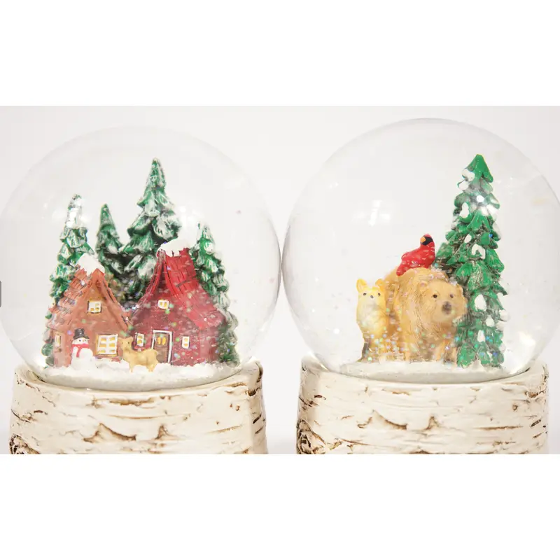 Musical Music Globes - Birch Base