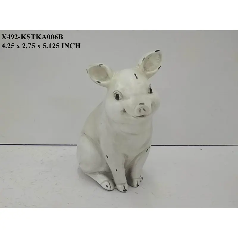 Polyresin Sitting Pig
