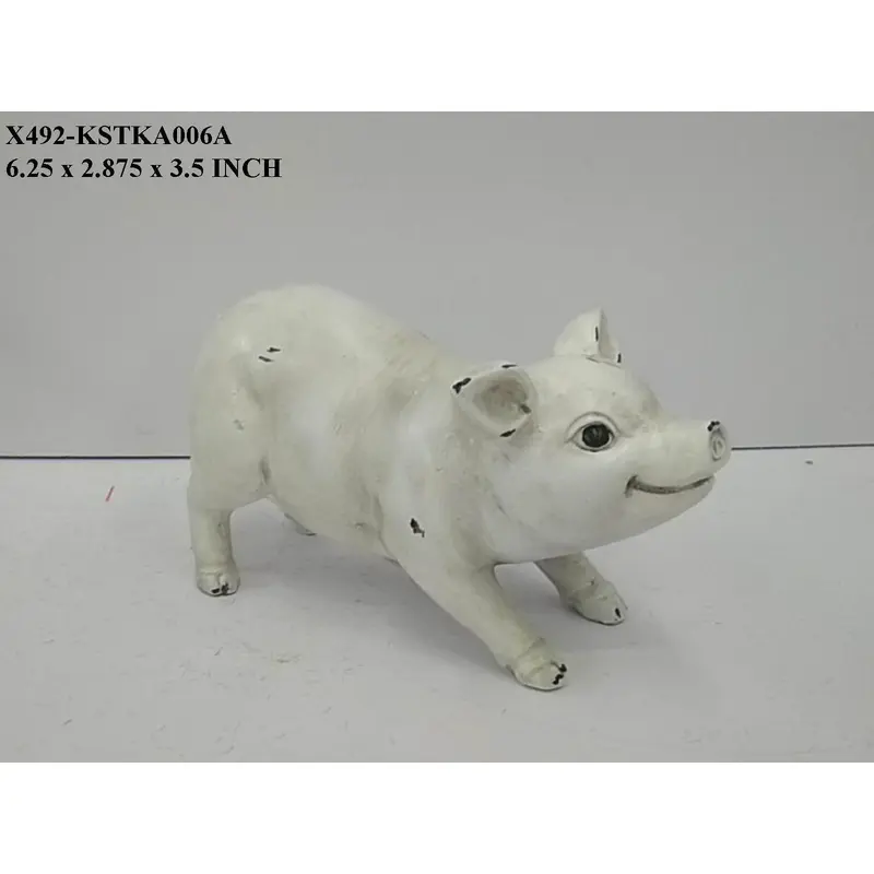Polyresin Standing Pig