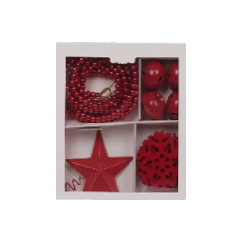 Red 4 Category Box - Ornament, Bead Garland & Tree Topper