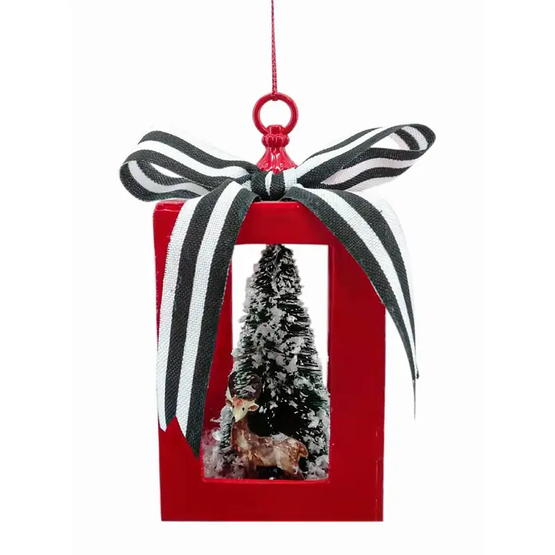 Shiny Red Lantern Ornament