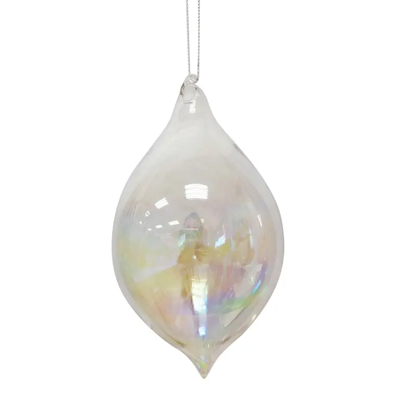 White Rain Drop Ornament (Large 15cm)