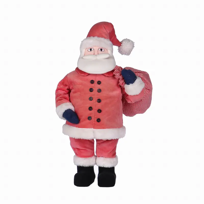 12 X 7.5 X 25"H SANTA IN RED W/PACKAGE