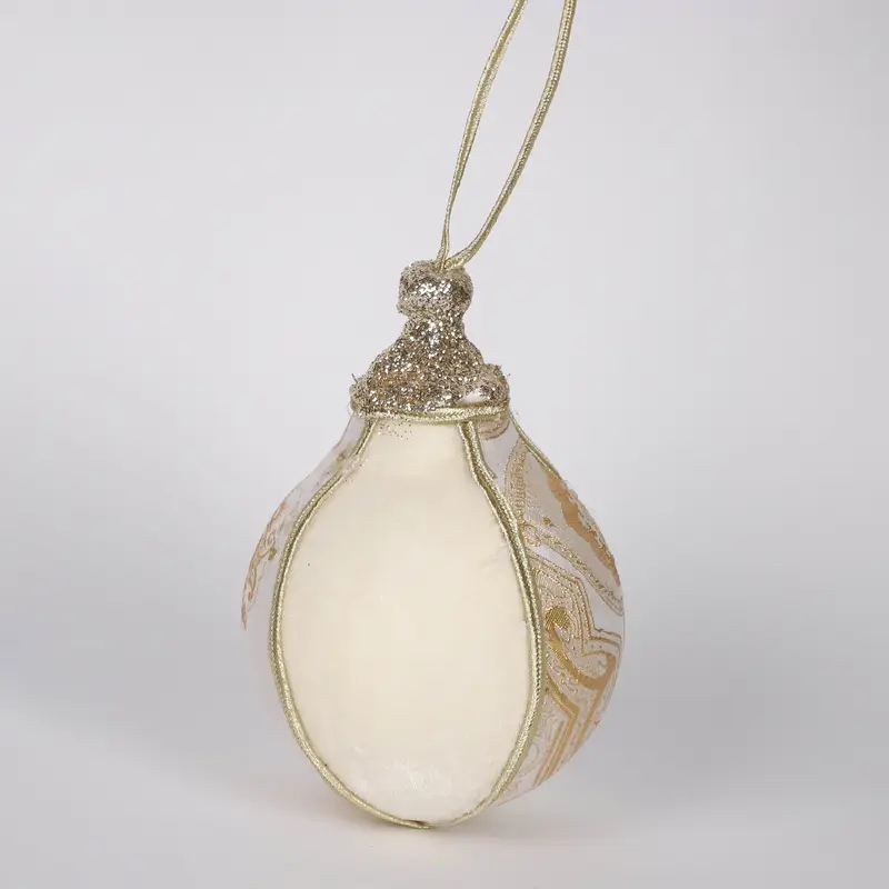 3.94 X 3.94 X 5.516"H GOLD FINIAL ORNAMENT