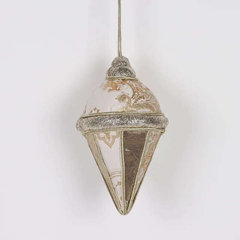 4.728 X 4.728 X 8.274"H GOLD FINIAL ORNAMENT