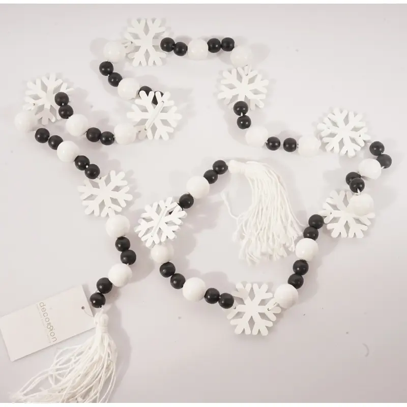 72 HT. Snowflakes And Beads Garland