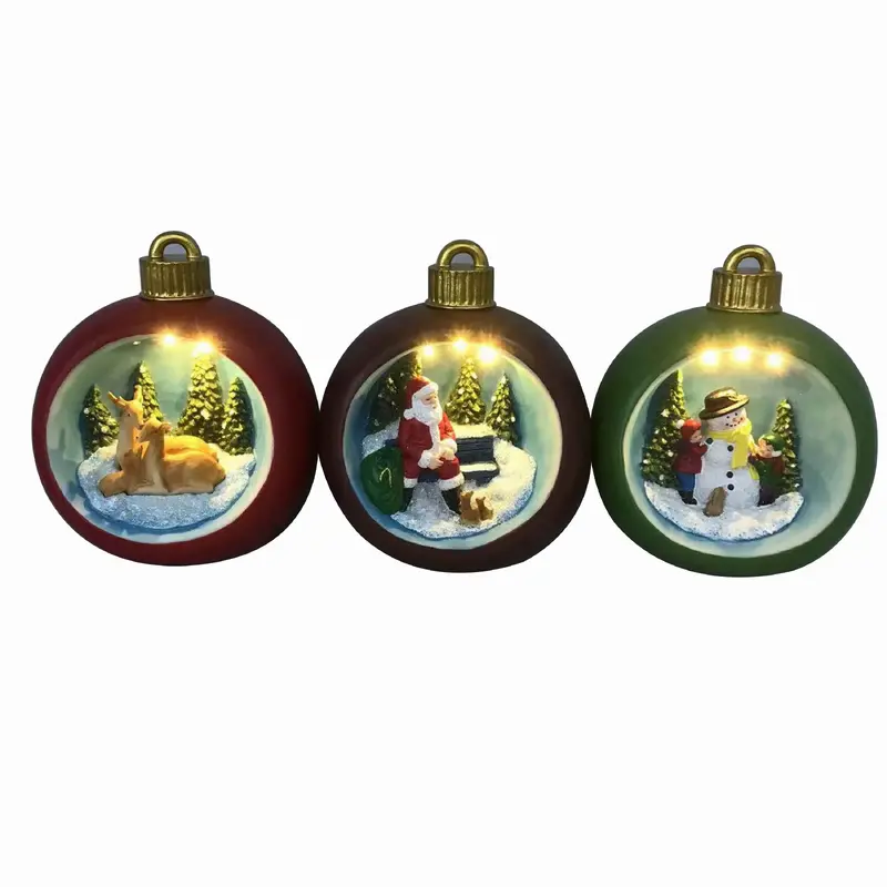 8" LED Holiday Ornament-like Table decor