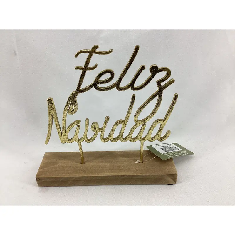 Feliz Navidad Table Dcor Sign