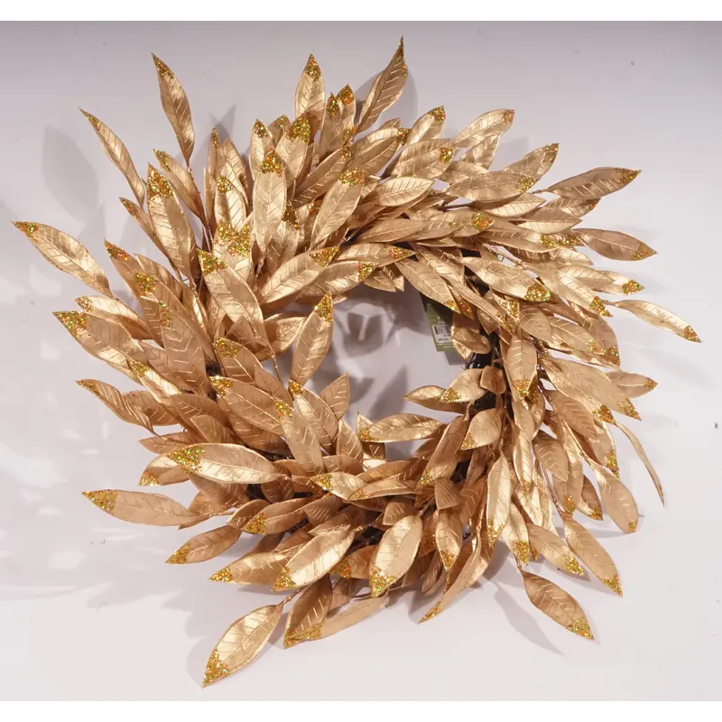 Gold Leaves Wreath