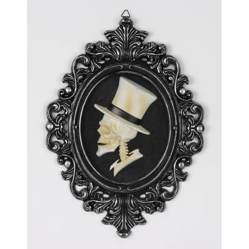 HALLOWEEN 14"H GENTLEMAN SKELETON WALL DECOR