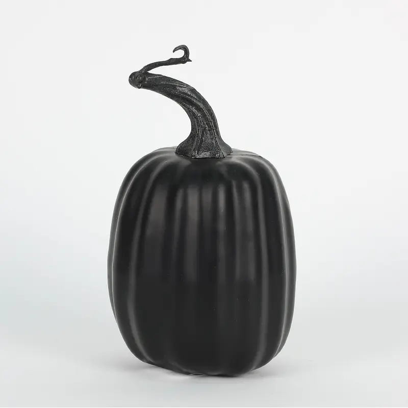 HALLOWEEN 5.75"H BLACK PUMPKIN