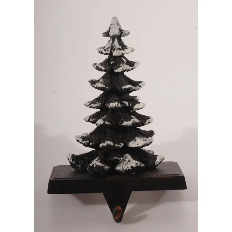 Stocking Holder Christmas Tree With Flock