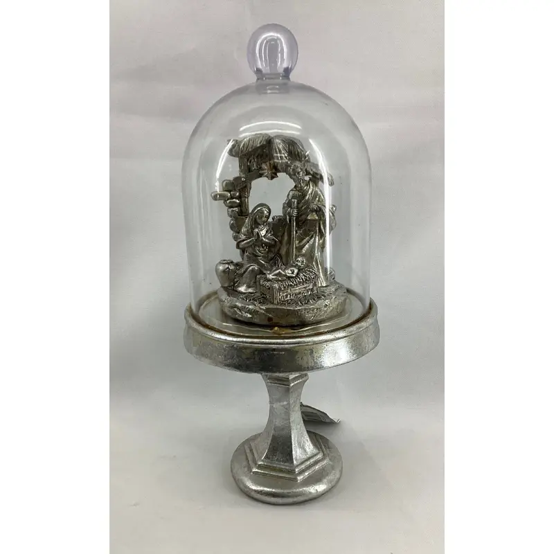 Xmas Nativity on Glass Dome