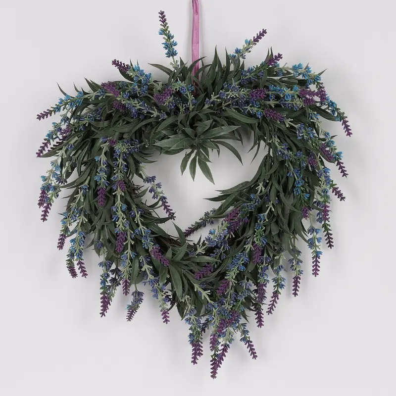 16 X 4 X 17"H HEART SHAPE ARTIFICIAL GREENERY WREATH