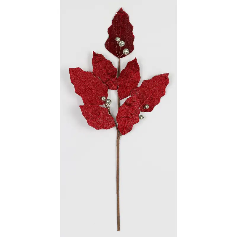 24 X 8 X 2"H BURGUNDY LEAVES PICK