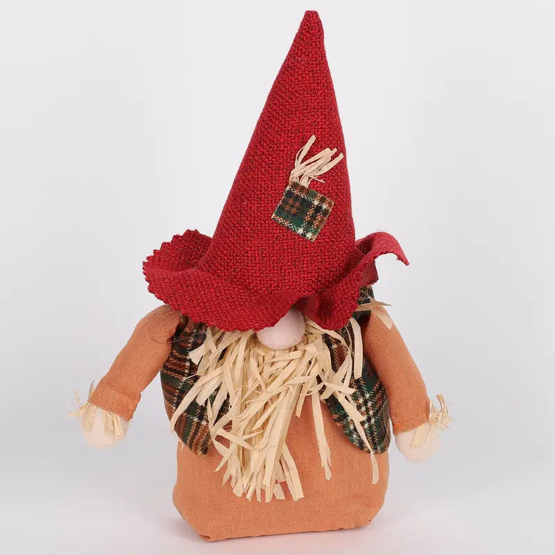 5 X 5 X 11"H HARVEST GNOME DECOR