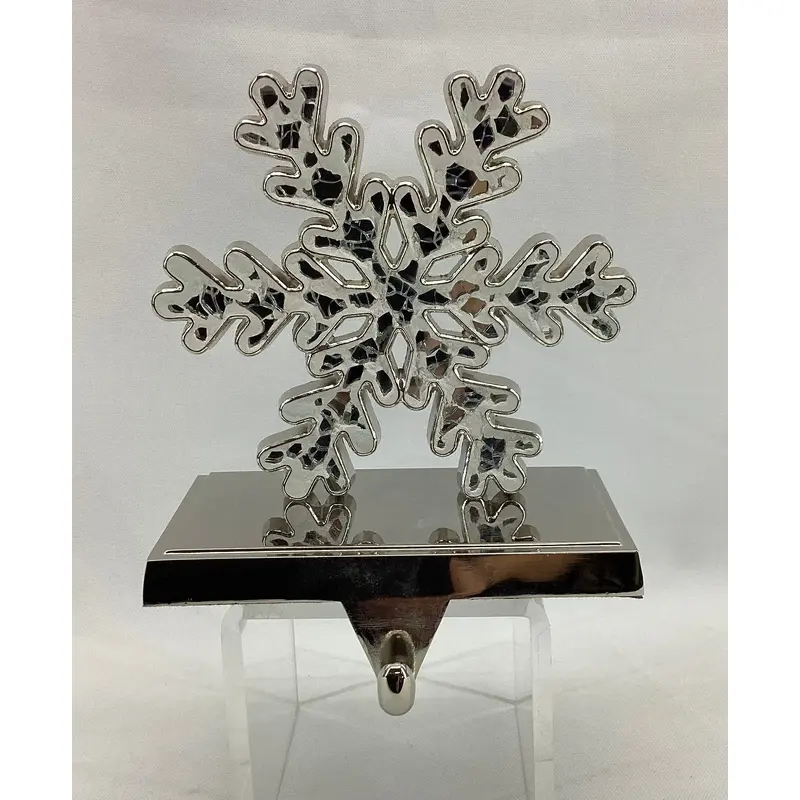 5"X3.5"X6" Snowflake Mosaic Stocking Holder