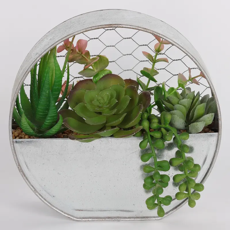 8 X 7.75 X 4"H ARTIFICIAL SUCCULENT DECOR