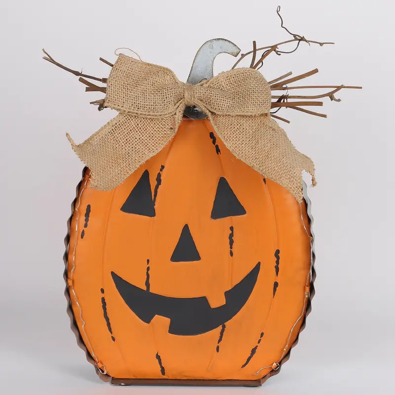 9.25 X 2.75 X 13"H JACK-O-LANTERN TABLE DECOR