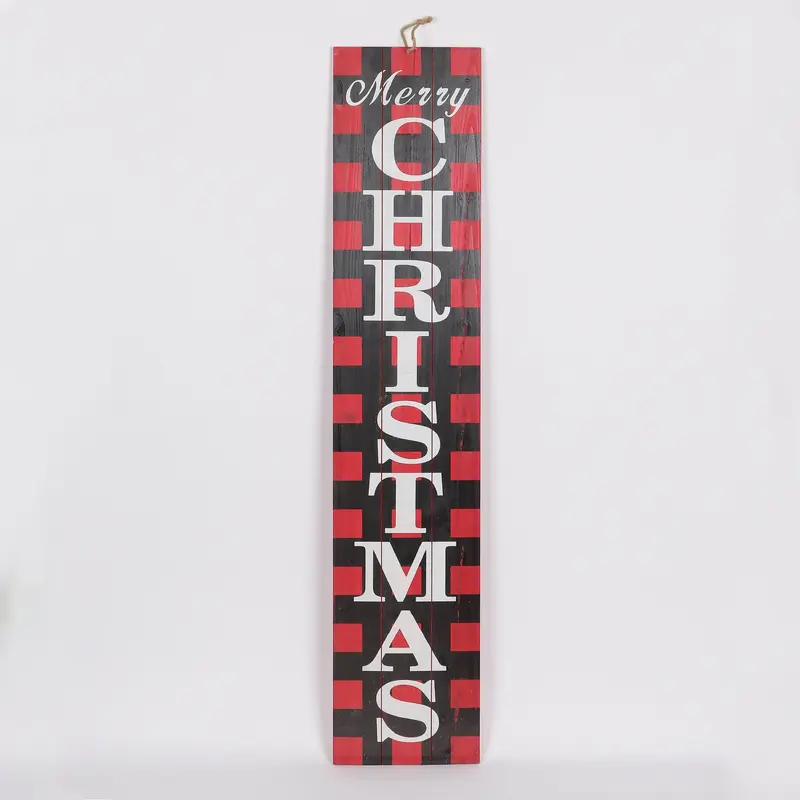 9.5 X 0.5 X 47.25"H MERRY CHRISTMAS WALL HANG DECOR