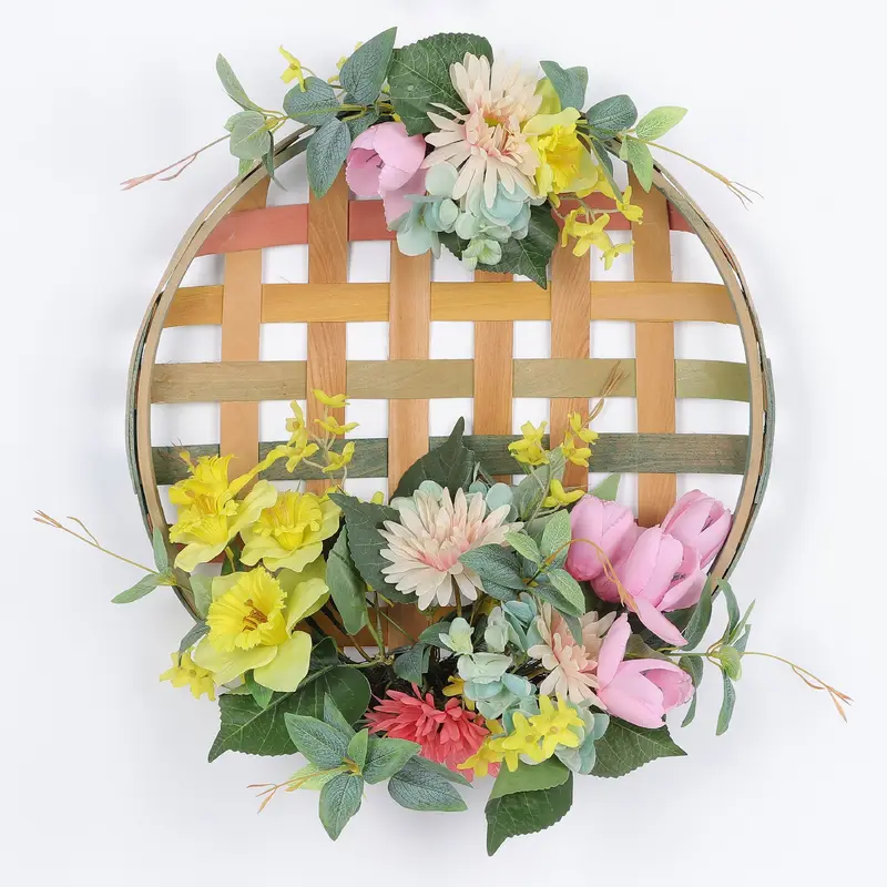Spring Bright Color Floral Wreath