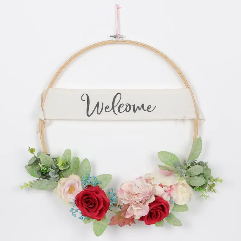 Spring Multi Rose Wreath