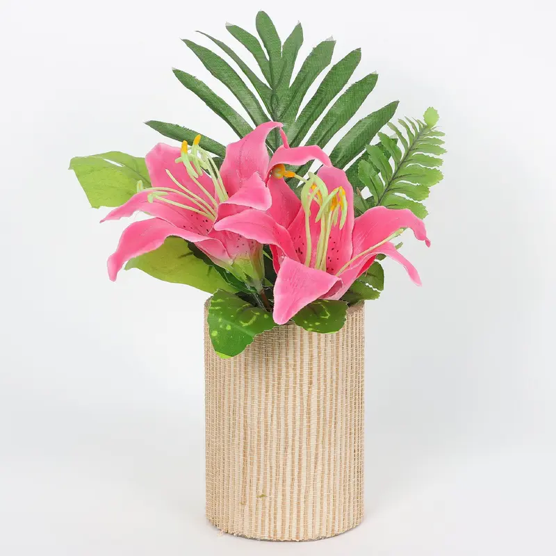 Spring Pink Lily Floral Arrangement