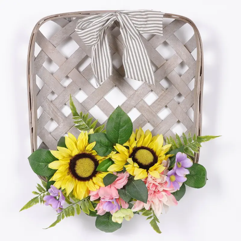 Spring Sunflower Wreath