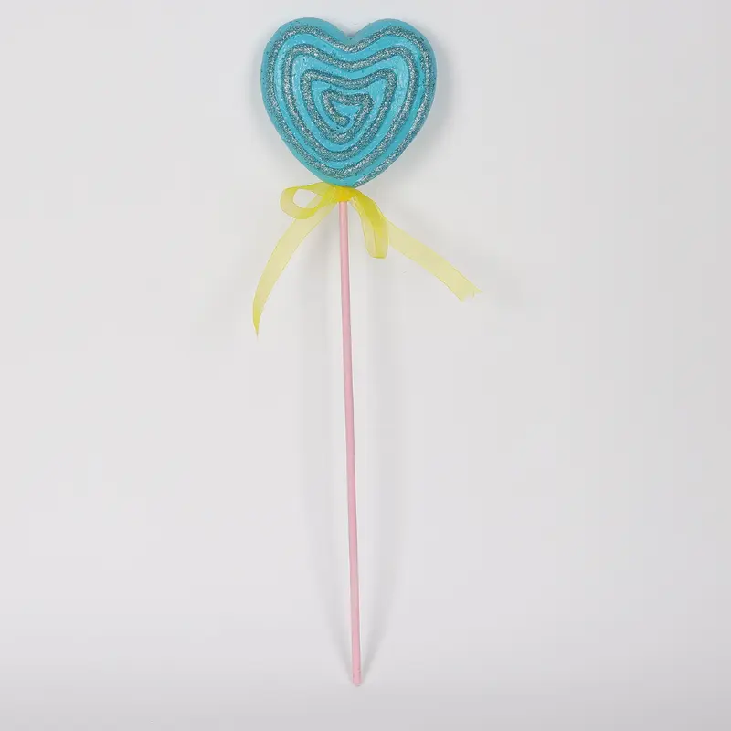 Valentines Blue Heart Pick
